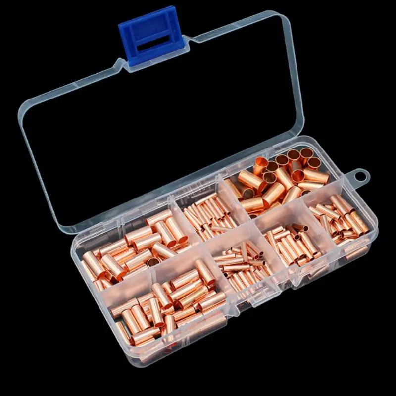 Butt terminal crimp connector kit for secure wiring connections