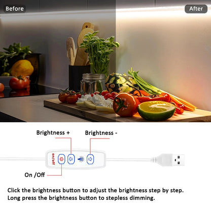 COB LED strip light for cabinet and room decor