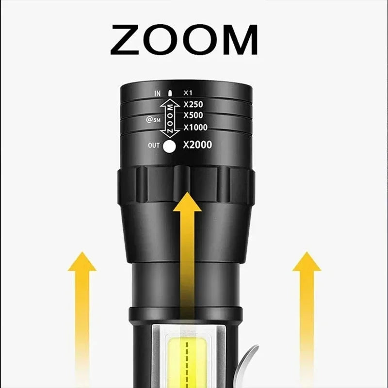 Portable torch for camping and emergency lighting