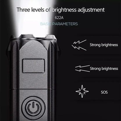 LED flashlight for camping hunting and hiking