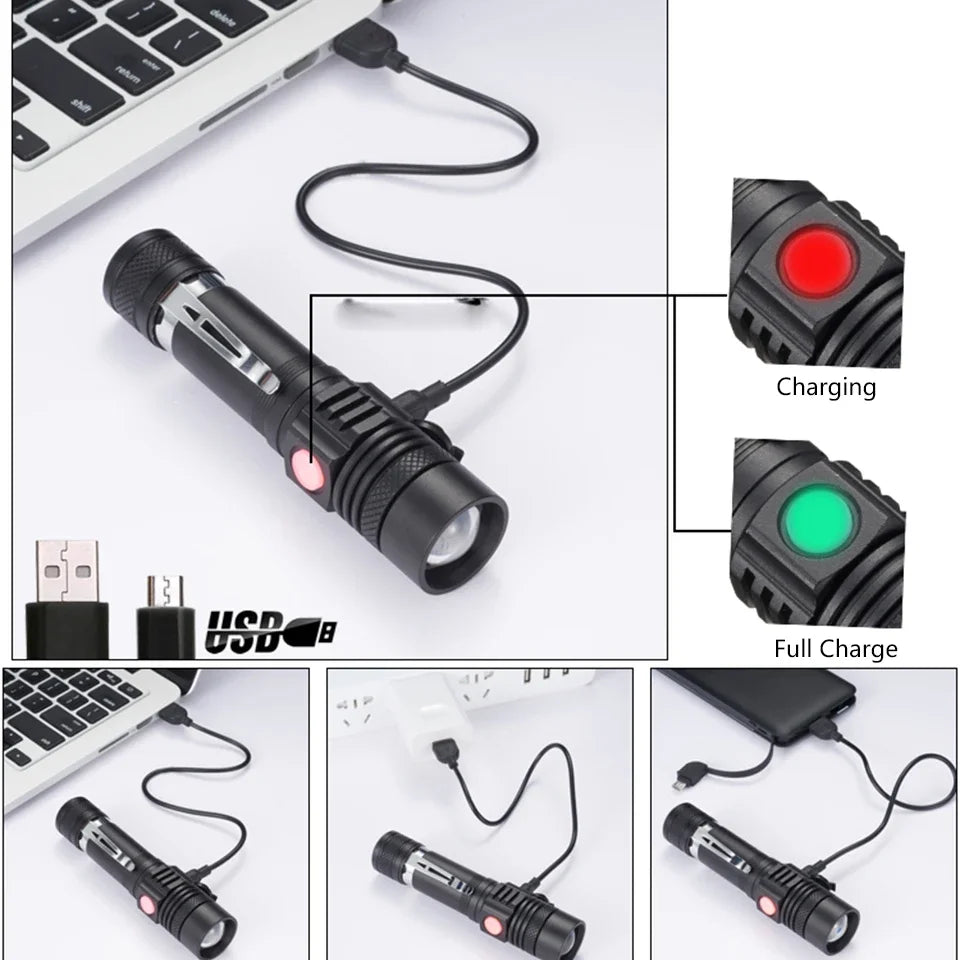 LED torch for camping and hiking