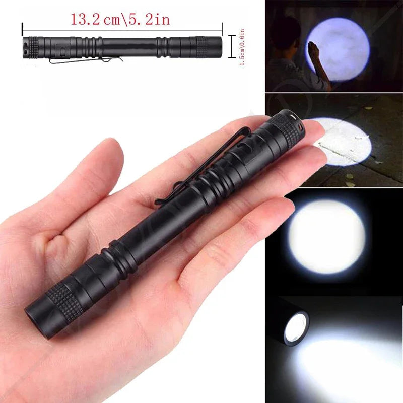 Portable LED flashlight for camping and walking