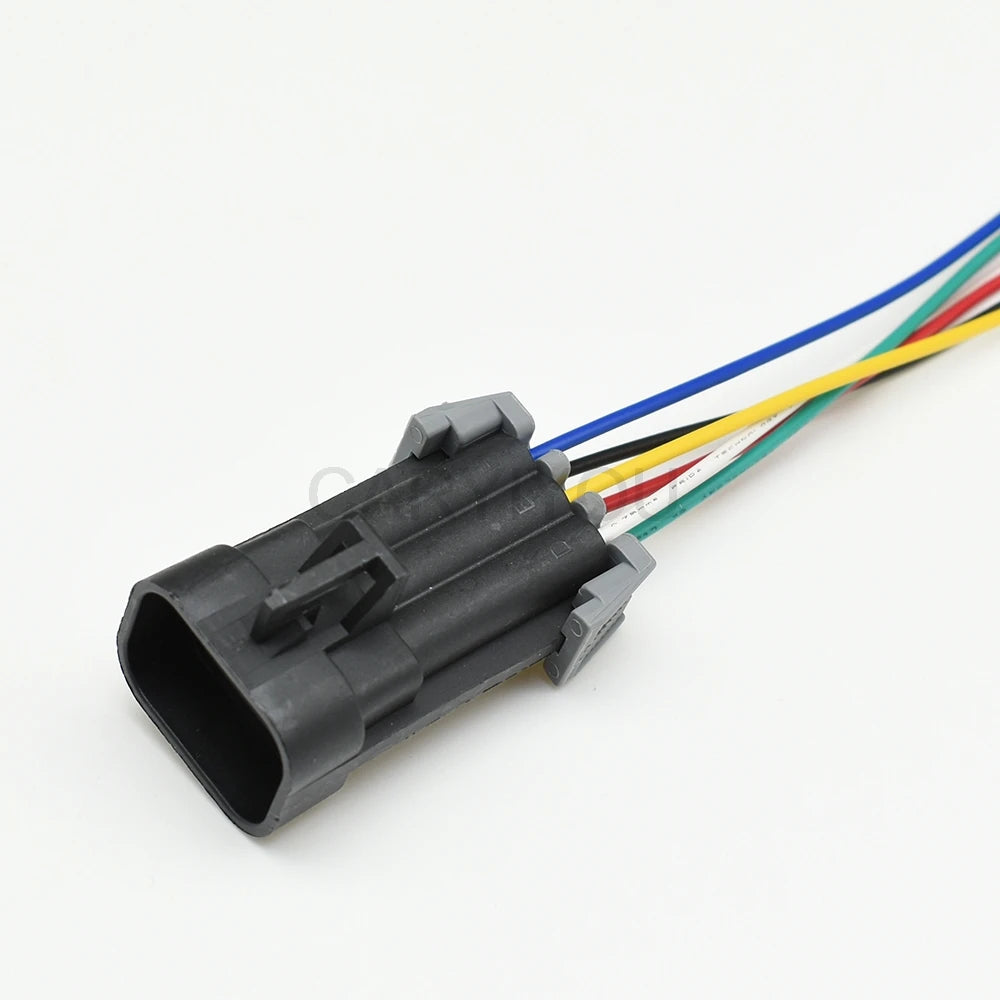 Durable 6 pin Metri-Pack 150 automotive connector socket, waterproof and suitable for car wiring harness 12052848 12124107