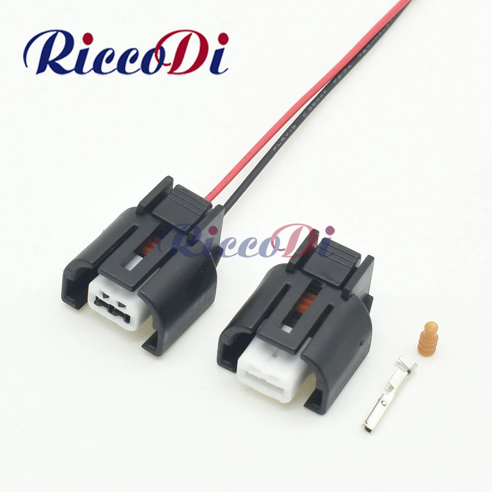 Car air conditioner solenoid wire harness connector for automotive compressor and air cooler pump applications