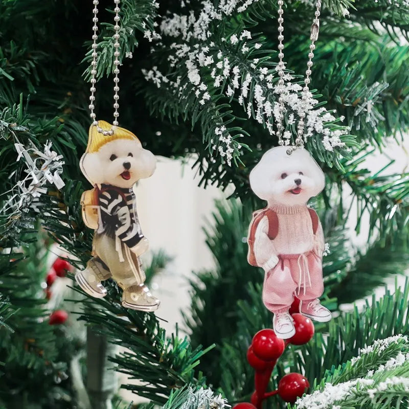 Teddy dog charm for car and backpack