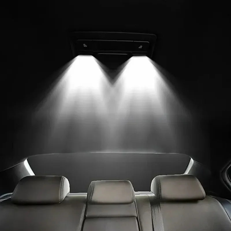 Interior dome reading lamp for car