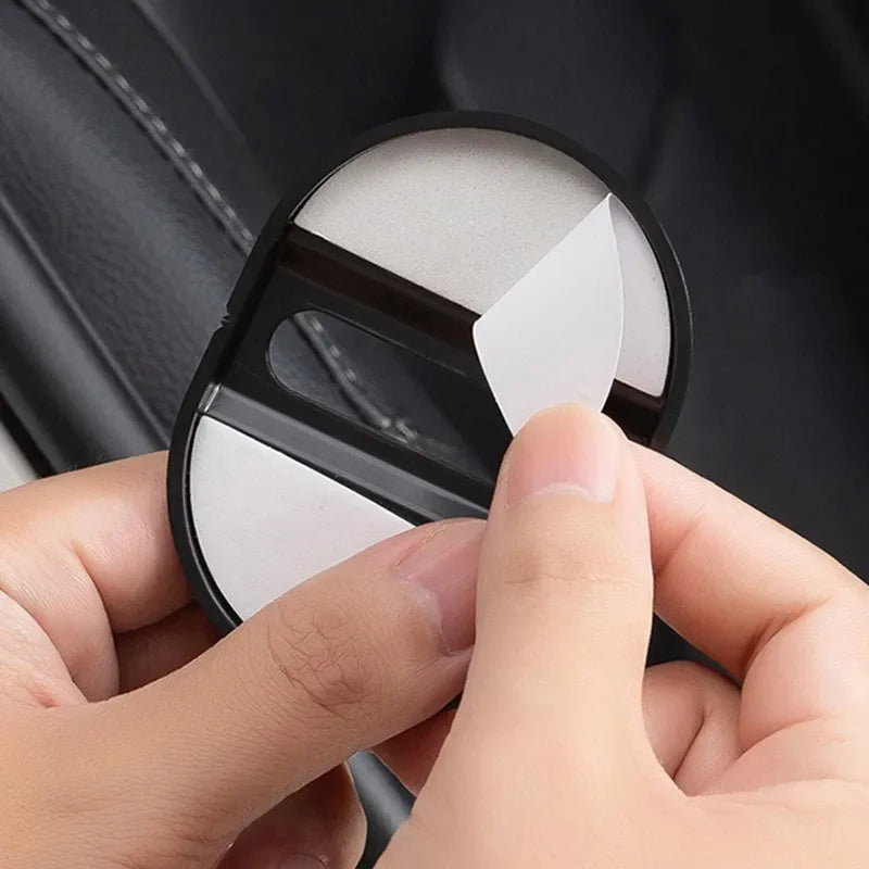 Car door shock absorber protective cover installation for anti-collision