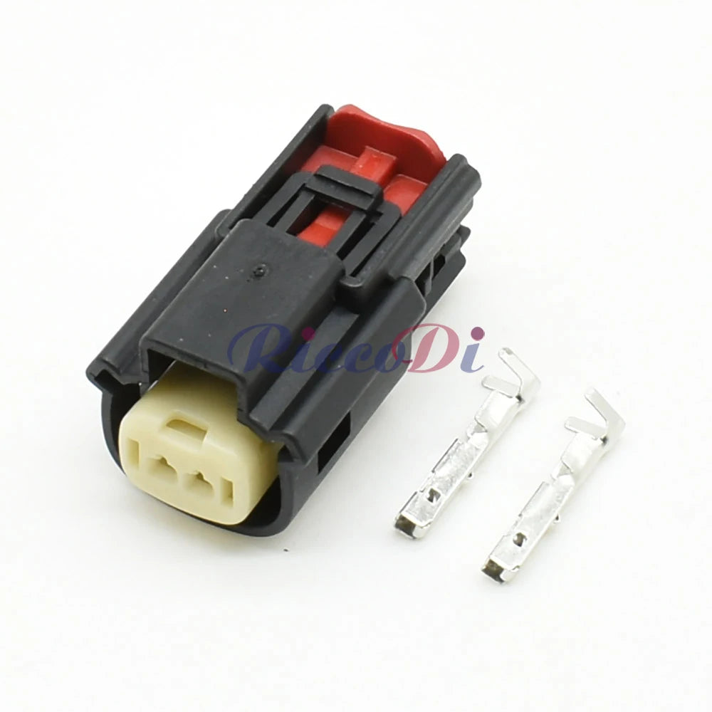 Automotive connector housing showing design for precise alignment and installation
