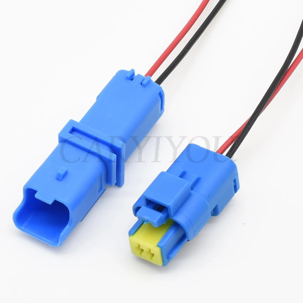 automotive waterproof male female plug showing 2 pin connector and robust housing for wire harness applications