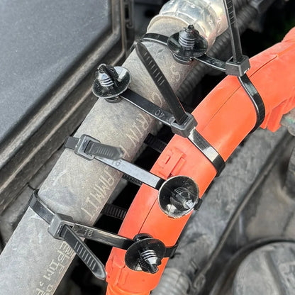 Car wiring harness fastener clip tie
