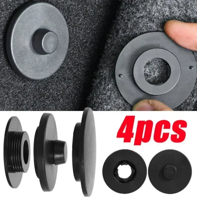 Universal anti-skid car floor mat fixer clips set
