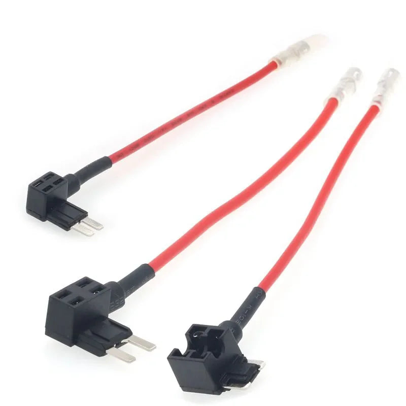 Car fuse box to power trip recorder conversion cable with socket connector for vehicle applications
