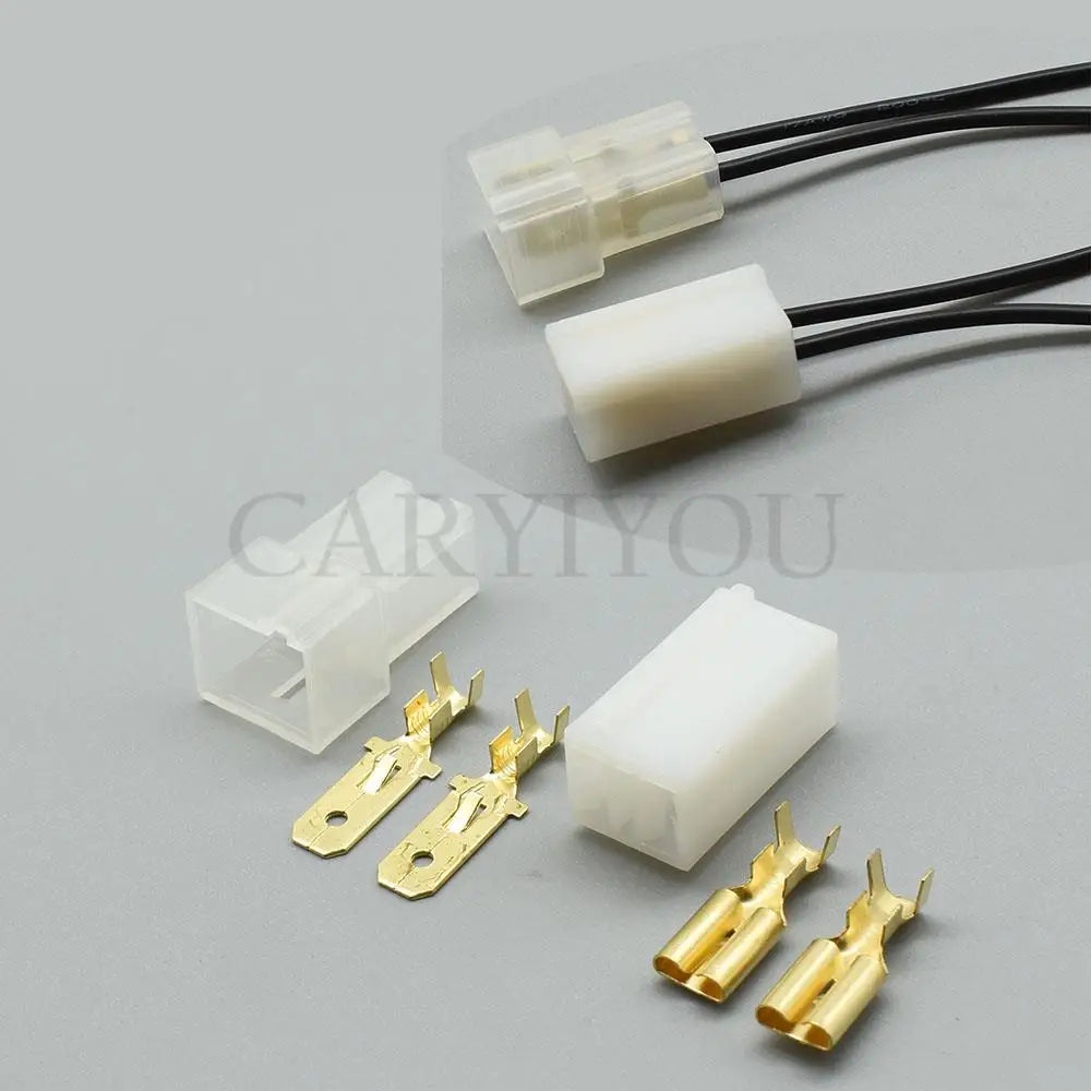 Durable housing of automotive 2 pin 6.3mm connector DJ7022-7.8-11/21 for car wire harness