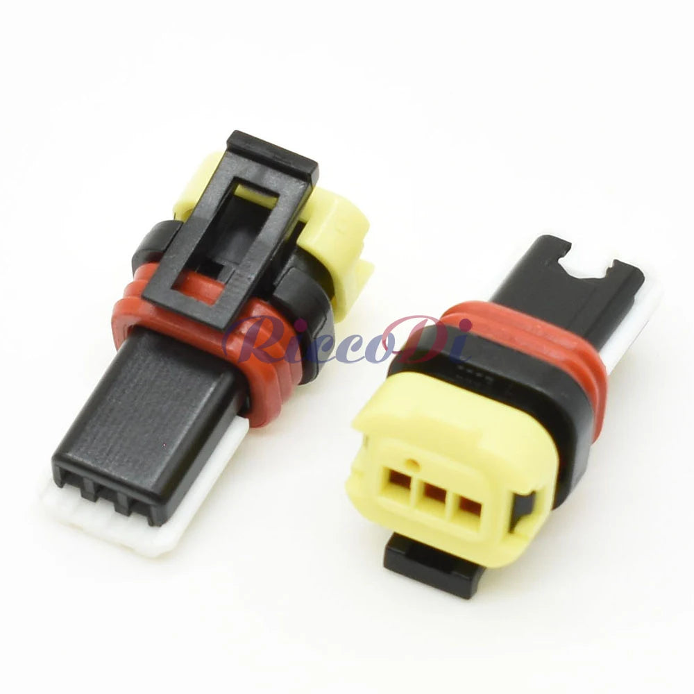 Headlight height adjustment motor connector used in automotive wire harness systems