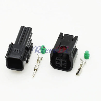 Close-up of 4P Car Headlight LED Tail Light Socket AC Assembly Wiring Harness Connector 6181-3783 6189-7409