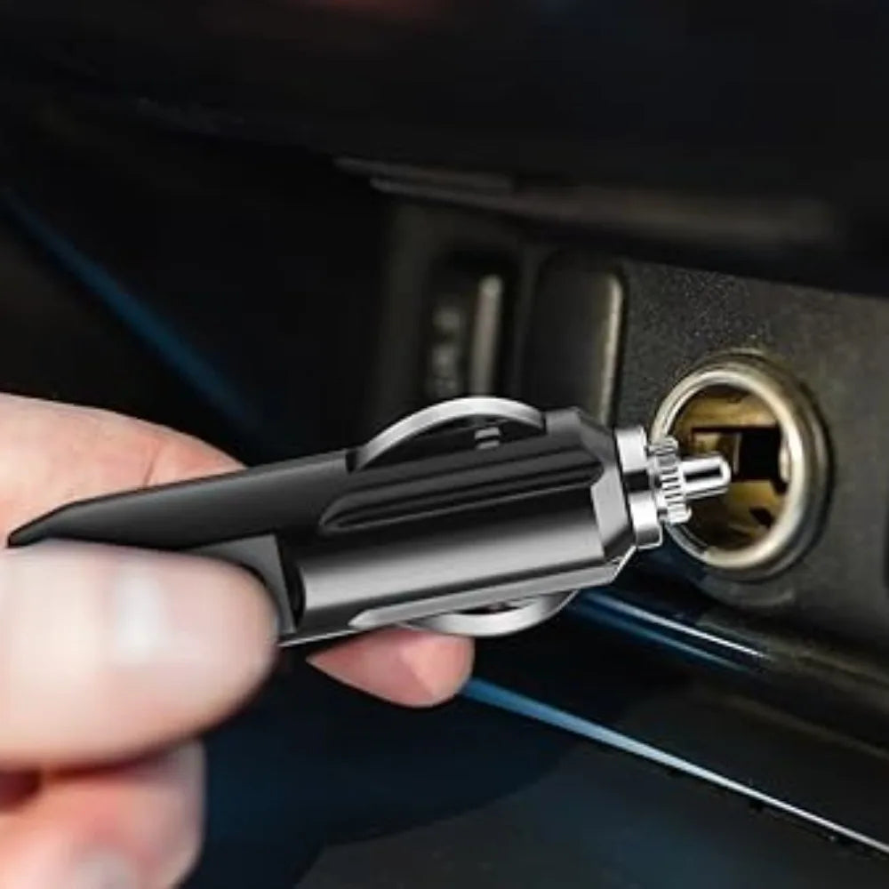 Car cigarette lighter plug adapter with LED light