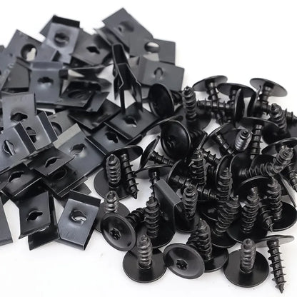 Fastener clip for car and motorcycle protection