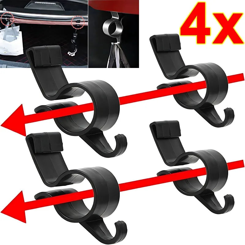 Car umbrella holder and trunk hook storage organizer for auto accessories