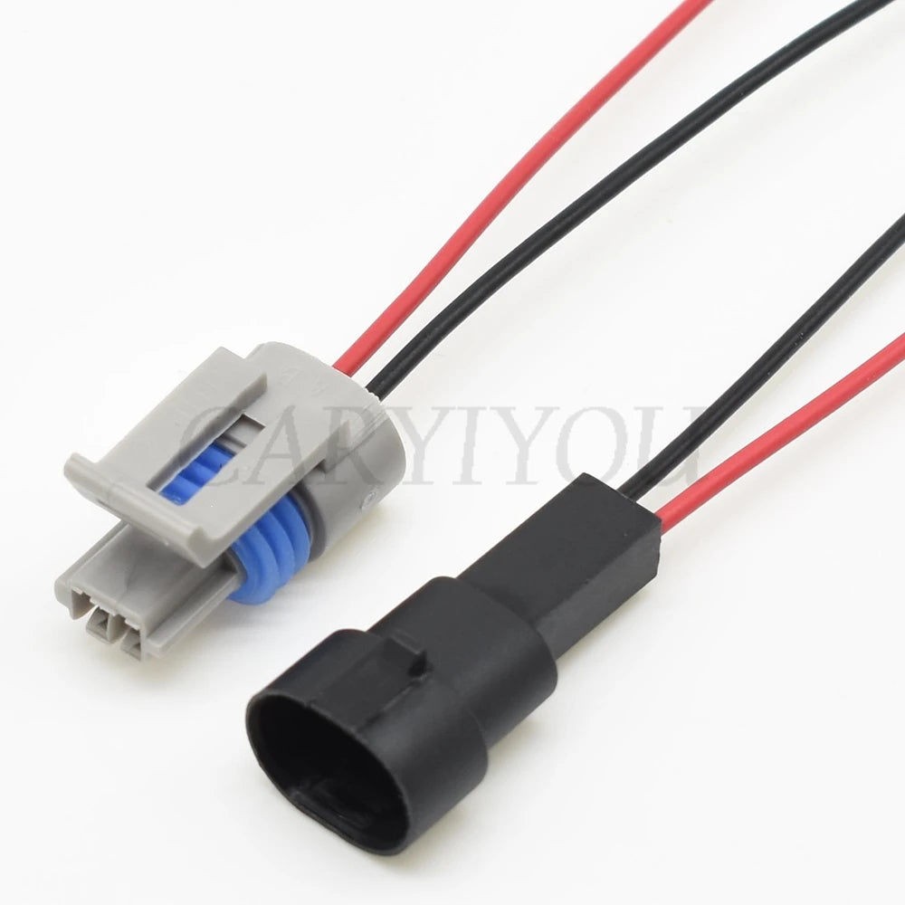 secure 2 pin auto wire harness connector plug for water temperature sensor with waterproof protection