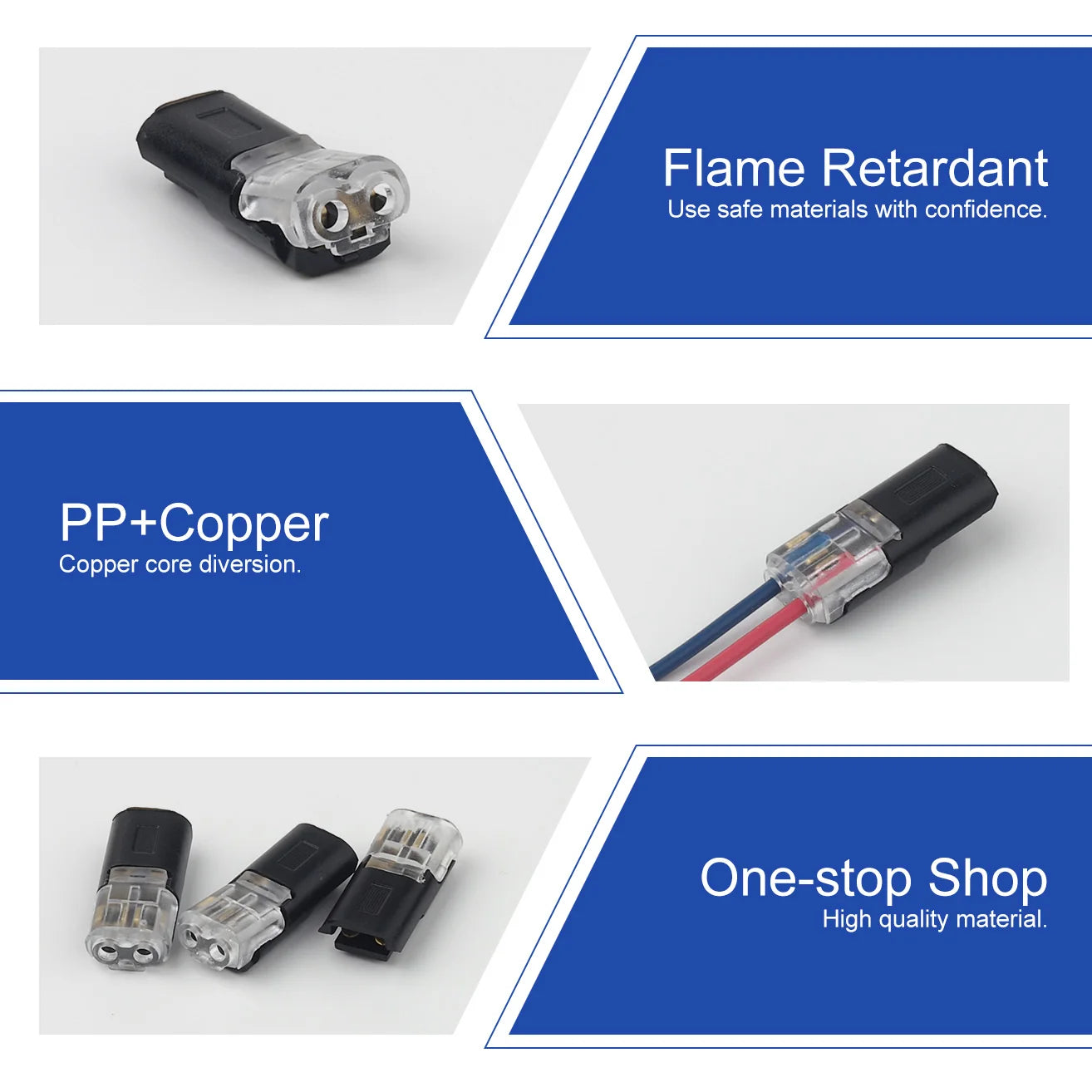 Electrical wire connector 2 Pin way plug, suitable for car wire cable and automotive terminal block connection
