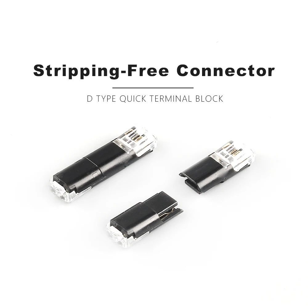 Automotive wire cable terminal strip for secure connection