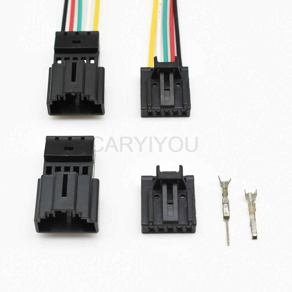 Automotive 5 Pin steering wheel wire socket connector, female and male types, compatible with 8R0973605 1418778-2 1563569-1 8R0973705
