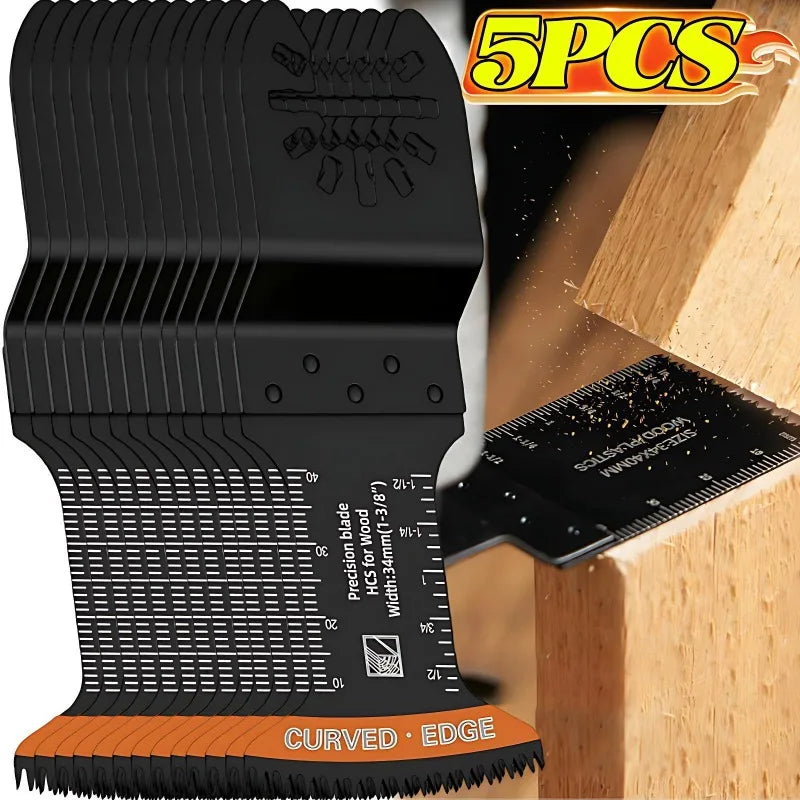 Carbide oscillating saw blades, 10mm 20mm 34mm 44mm 68mm V-shaped quick release for cutting metal, wood, nails, plaster, drywall, and PVC