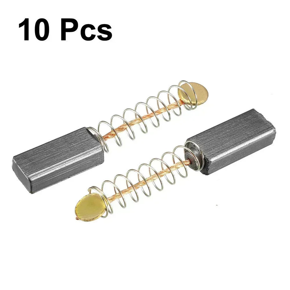 Close-up of carbon brushes kit 13×6×4mm for electric motors, durable and precise power tool accessory