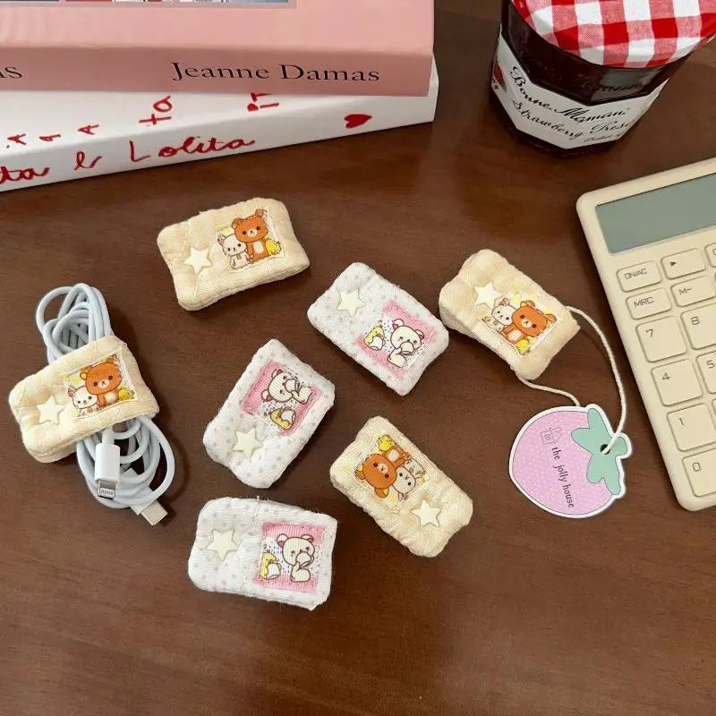 Cartoon cable organizer holder for neat data cable storage