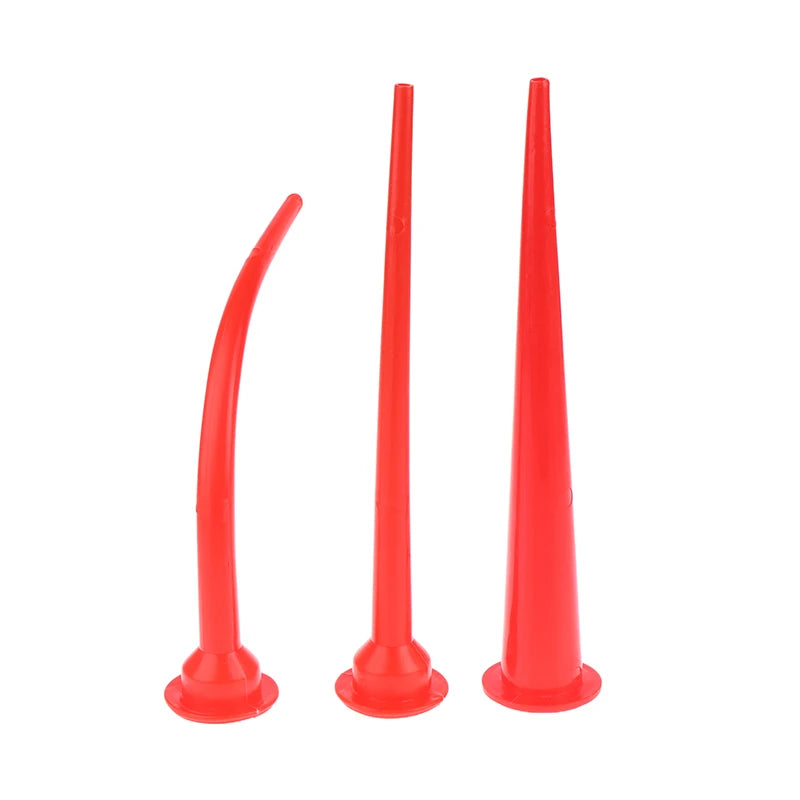 Caulking nozzle extension tool for precise sealing