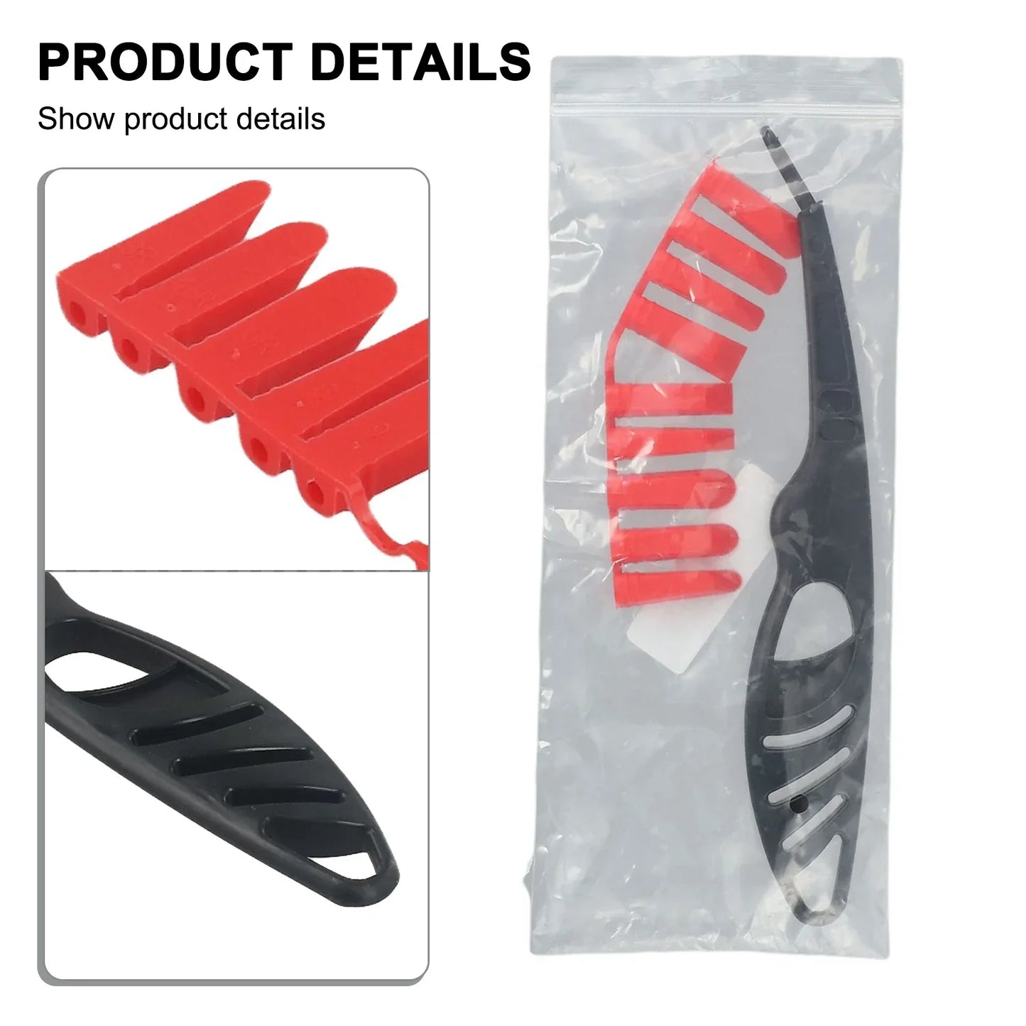 Plastic sealant spreader and glass glue angle scraper for tile joint repair and corner cleaning, ideal for DIY caulking projects