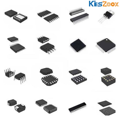 Electronic component package types reference — QFN, SOP-14, SOP-8, DIP-8, LQFP-44, LQFP-64, BGA, LGA, SOT-23, TO-220, DO-214, SMD diode, PLCC, TSSOP — all IC package types in stock at Keszoox for global supply chain procurement
