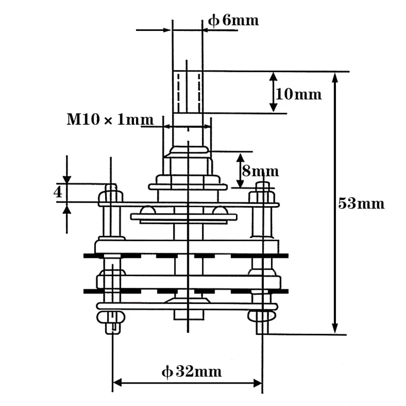 Channel selector rotary switch with position control