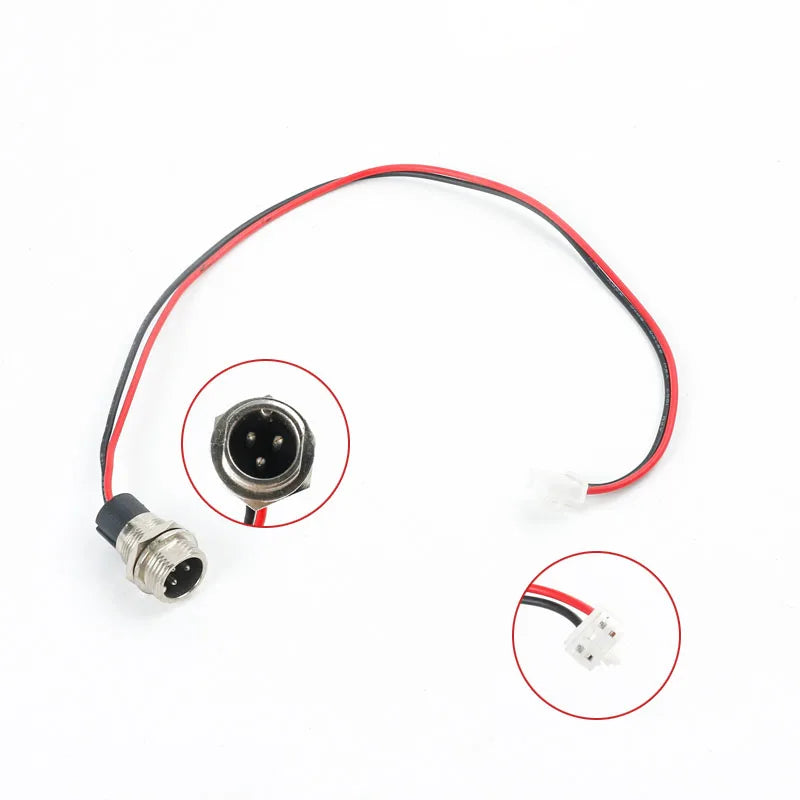 3-pin XLR charging plug connector for electric vehicle and balance car charging applications