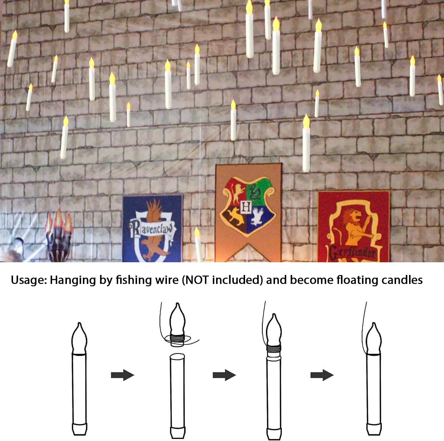 Flameless LED candle light for Christmas decoration