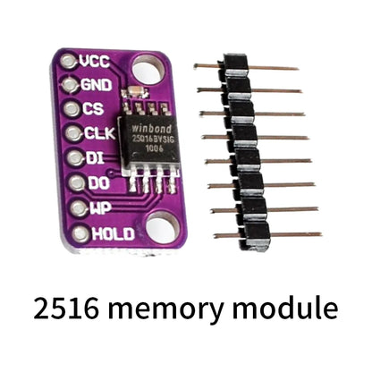 CJMCU-2516 SPI flash memory module, W25Q16BVSIG 16M-bit serial storage for microcontrollers and electronics projects