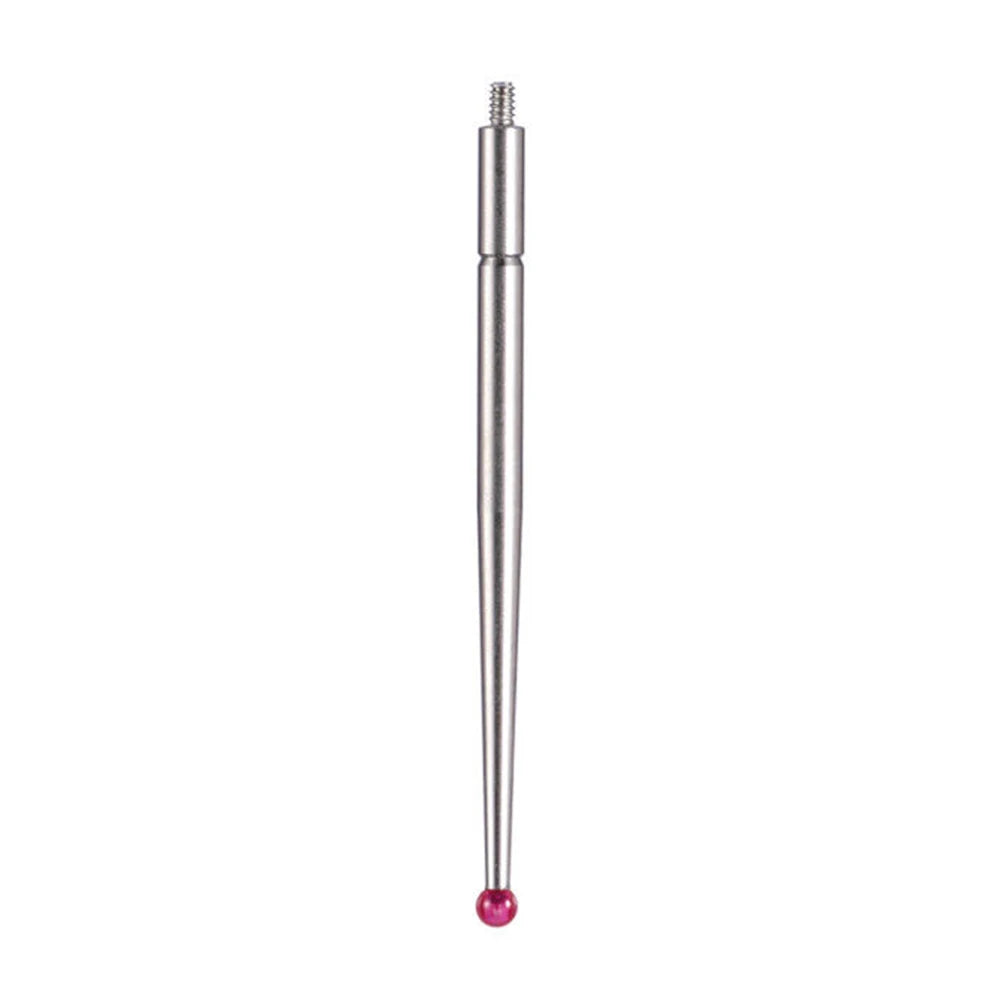 21CZA211 dial test indicator structure with 44.5mm length, M1.6 thread, and ruby ball tip for CMM tools