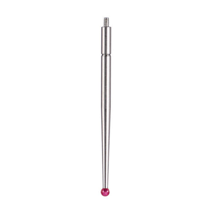 21CZA211 dial test indicator structure with 44.5mm length, M1.6 thread, and ruby ball tip for CMM tools