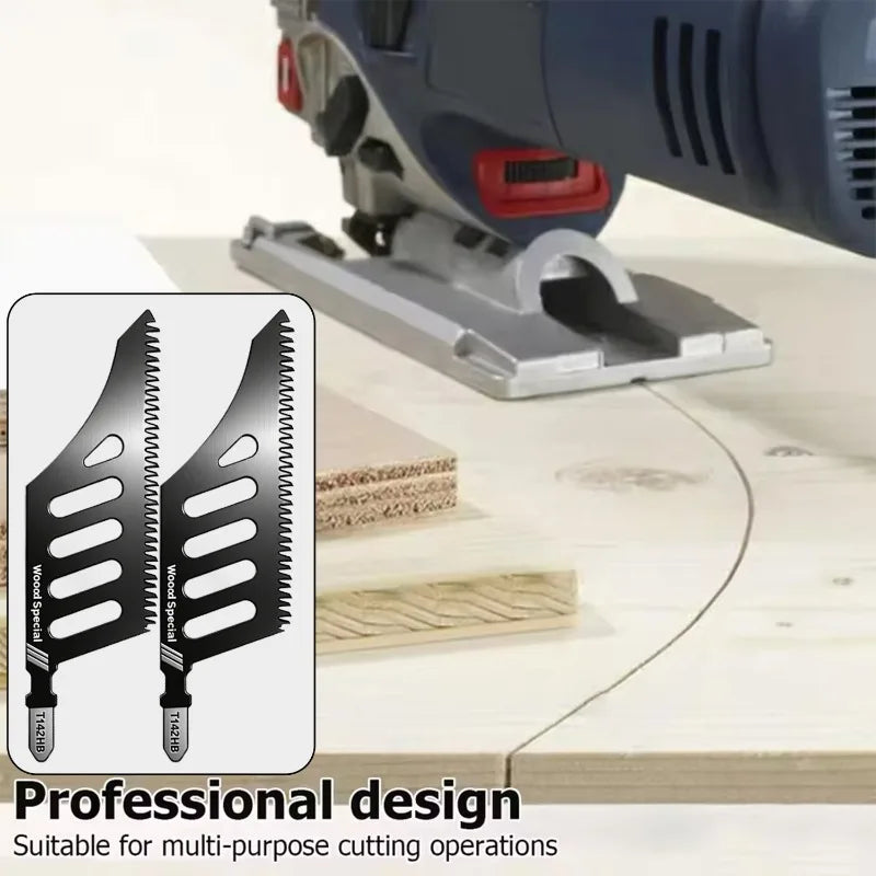 Coarse teeth jigsaw blade for fast cutting