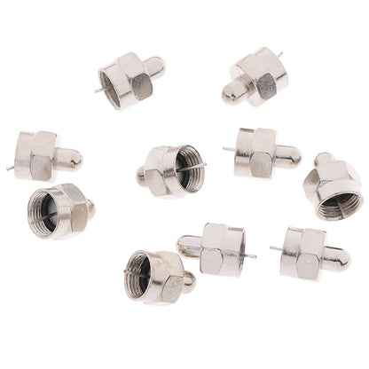 Coaxial male terminator end cap connector