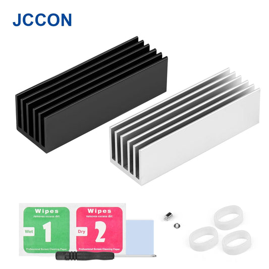 Compact aluminum cooling heatsink 9x9x12mm with adhesive tape for Raspberry Pi 3B and electronic IC chips