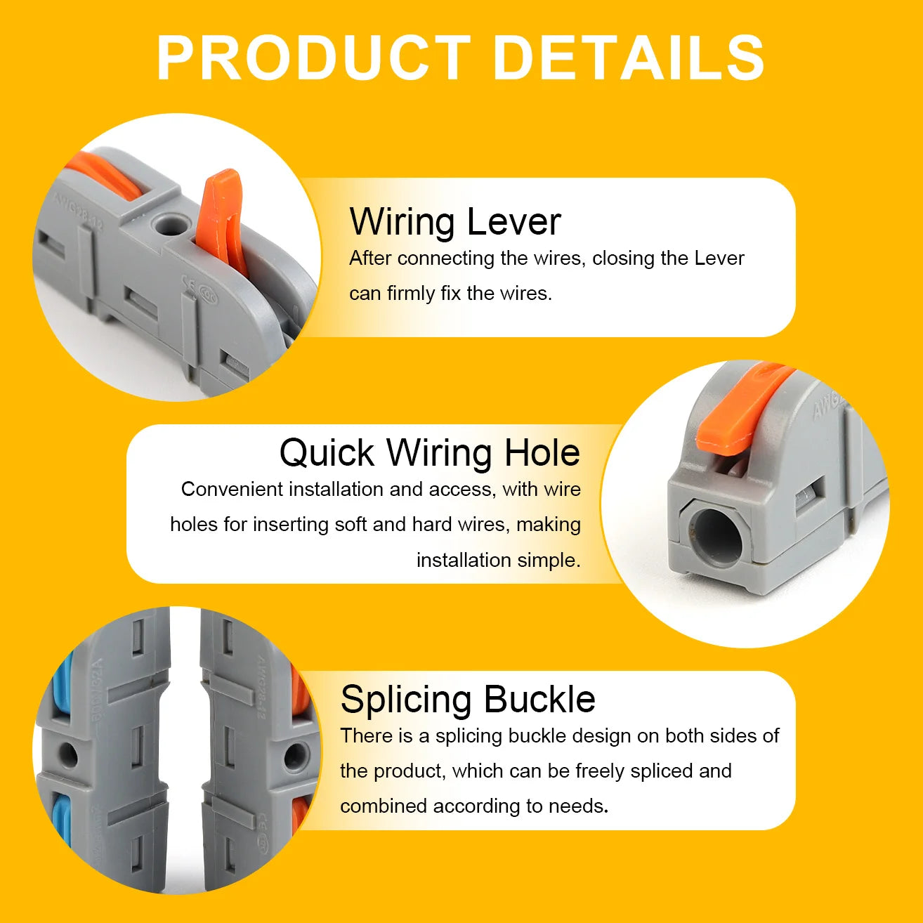 Compact insulated terminal universal electrical connector structure detail