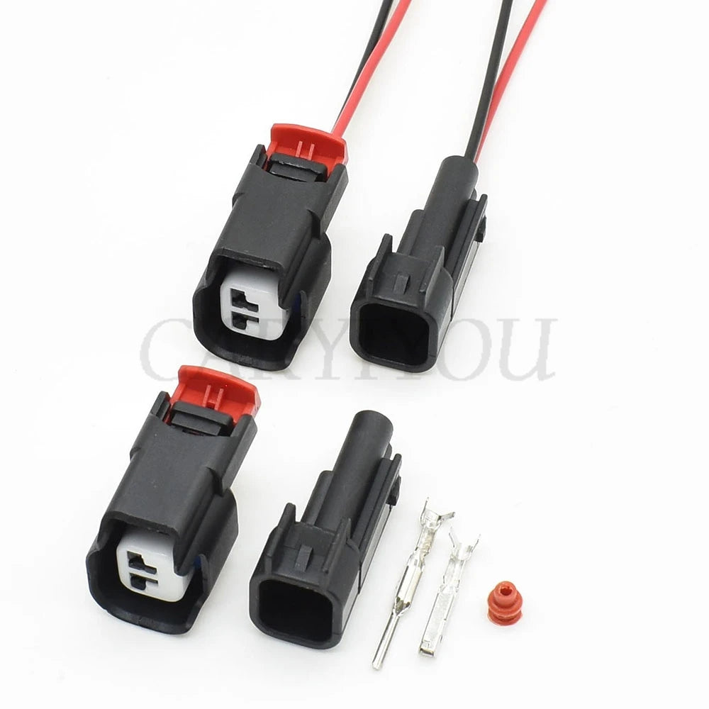 2 pin harness socket for automotive air conditioner compressor connector with ABS sensor plug for stable and reliable connections