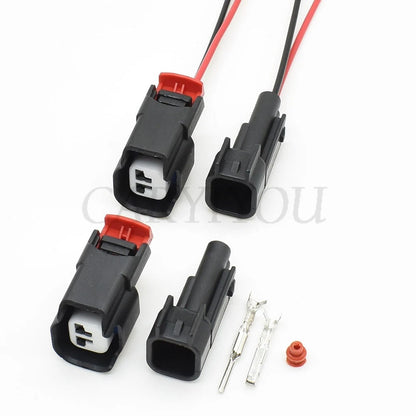 2 pin harness socket for automotive air conditioner compressor connector with ABS sensor plug for stable and reliable connections