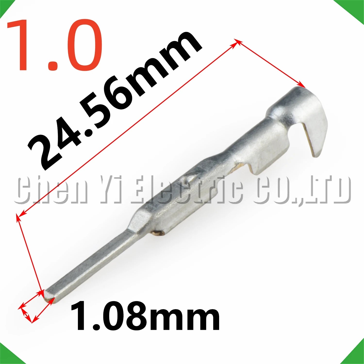 Package of 50pcs 1.0mm automotive wire crimp pins for connector terminals