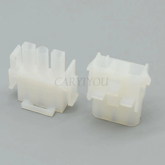 Close-up of 3-Pin male and female terminals in 63080 connector kit for precise electronic connections