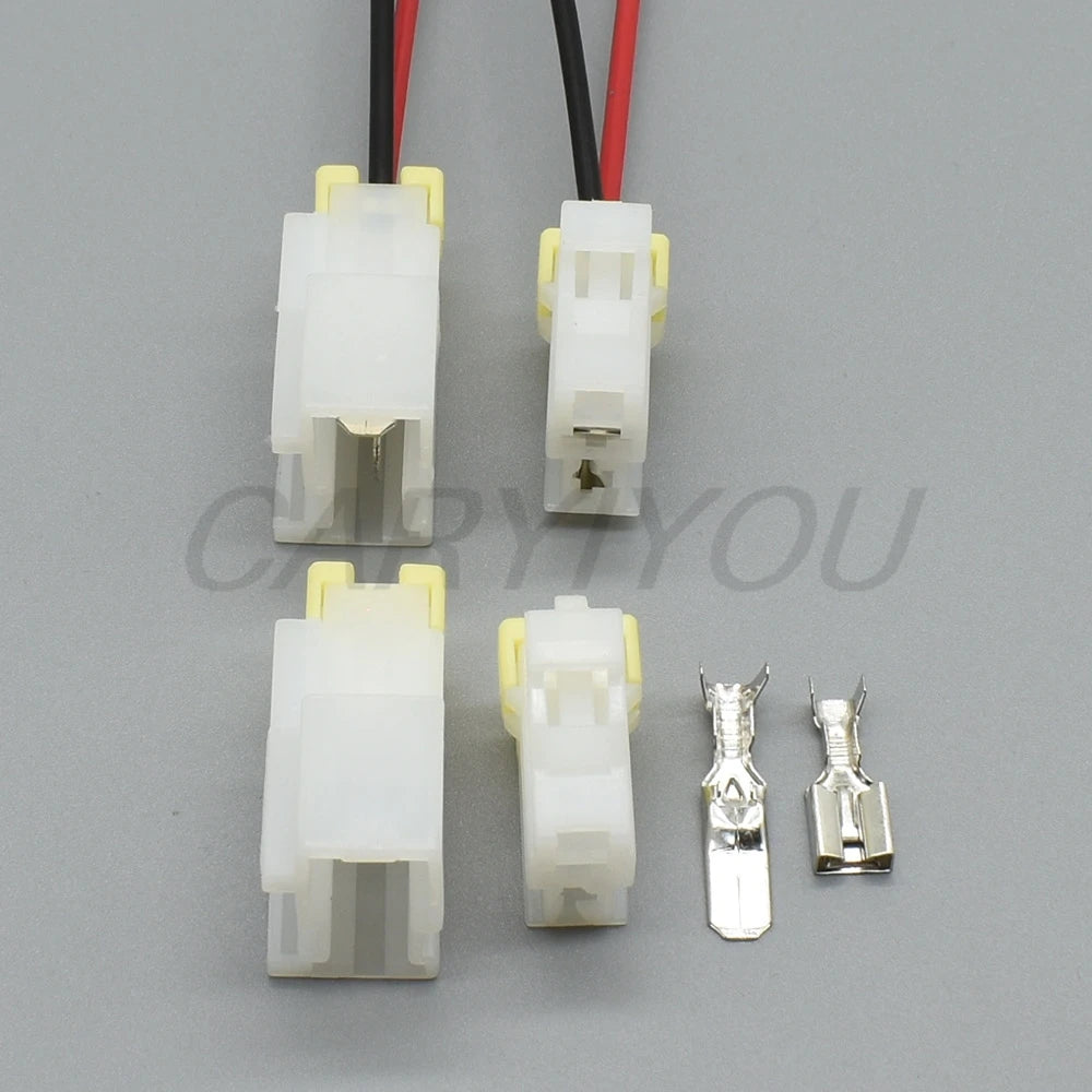 Detailed view of terminal structure for automotive wire harness connector ensuring stable electrical contact