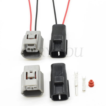 Detailed view of terminal structure for automotive waterproof connector ensuring stable electrical contact