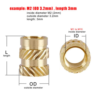 copper_brass_insert_nut_for_heat_injection
