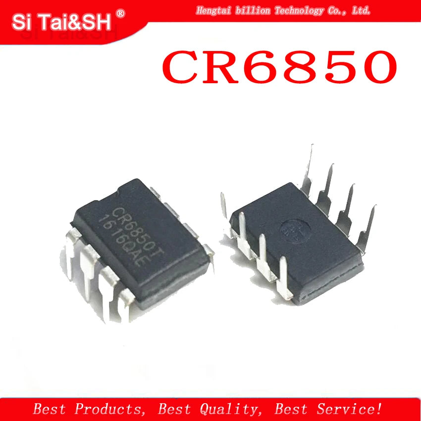 CR6850T DIP-8 switching power supply IC, CR6850 series, suitable for power management circuits and electronics projects